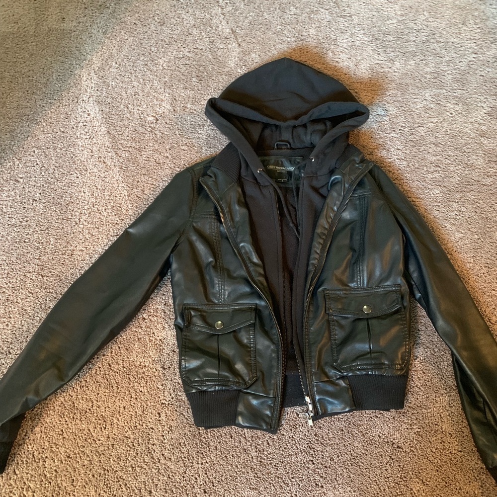 Obey faux leather jacket